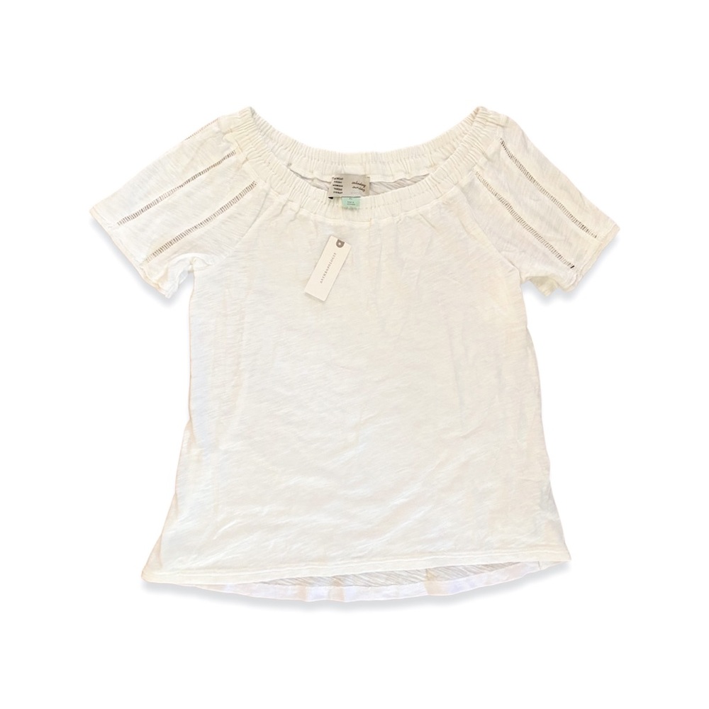 NWT Anthropologie Saturday/Sunday lattice slub top - Picture 2 of 3